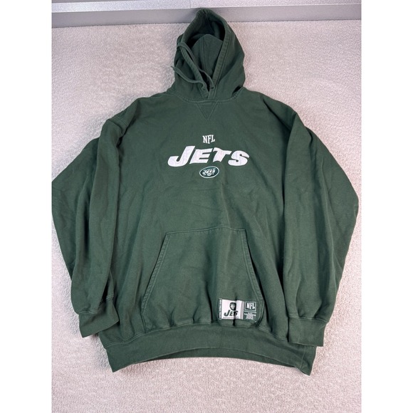 New York Jets Sweatshirt Hoodie Mens XL Green NFL Football Team Apparel Pullover - Picture 1 of 7